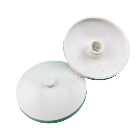 100 Pcs Lego Round Specialty White Plate 2x2 - New Old Stock - A490 - Picture 6 of 9